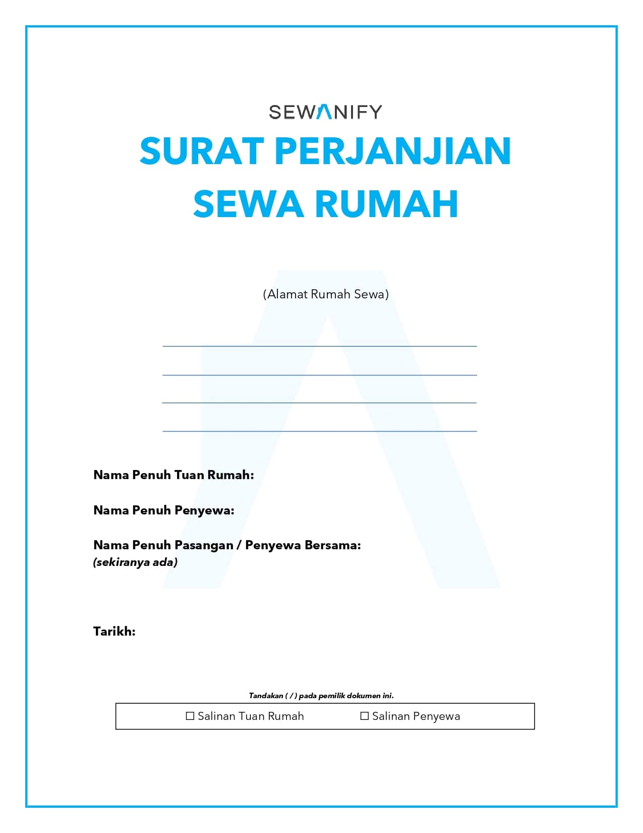 Surat Perjanjian Kontrak Rumah Pdf - Mudah