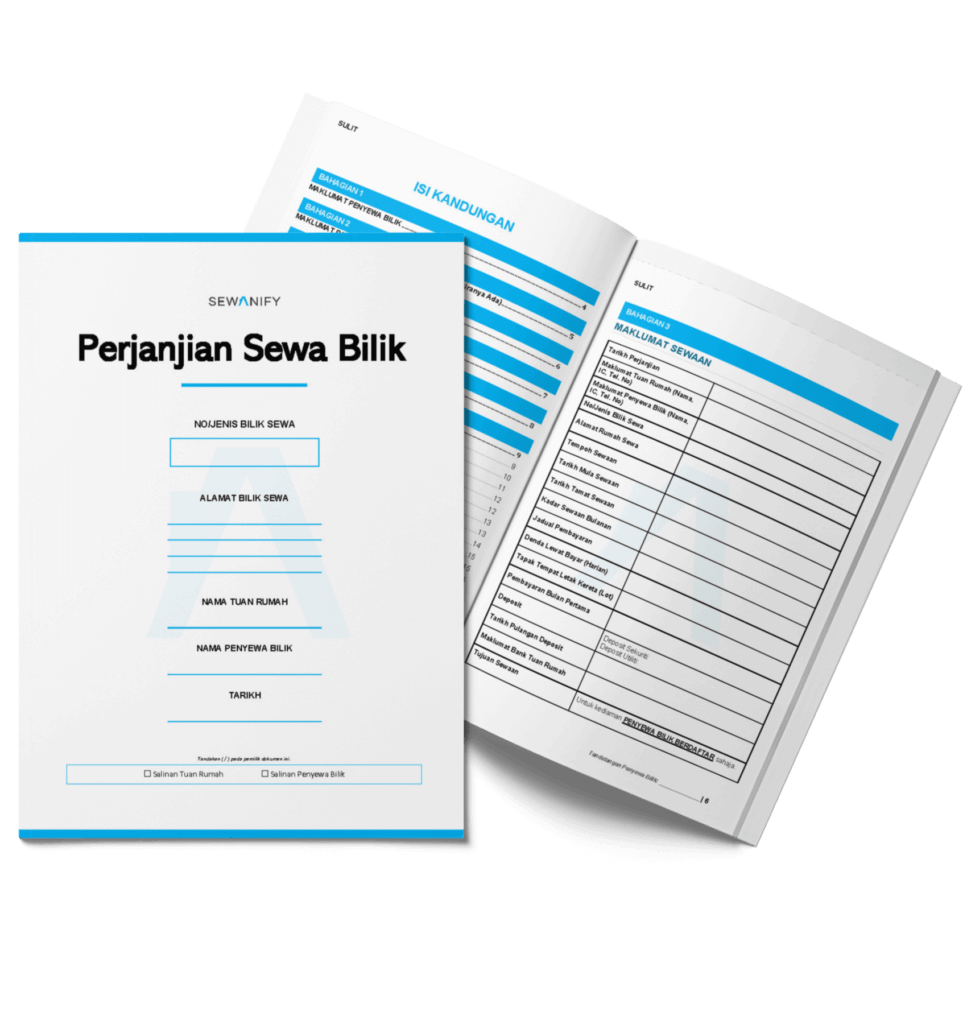 Mockup Perjanjian Sewa Bilik